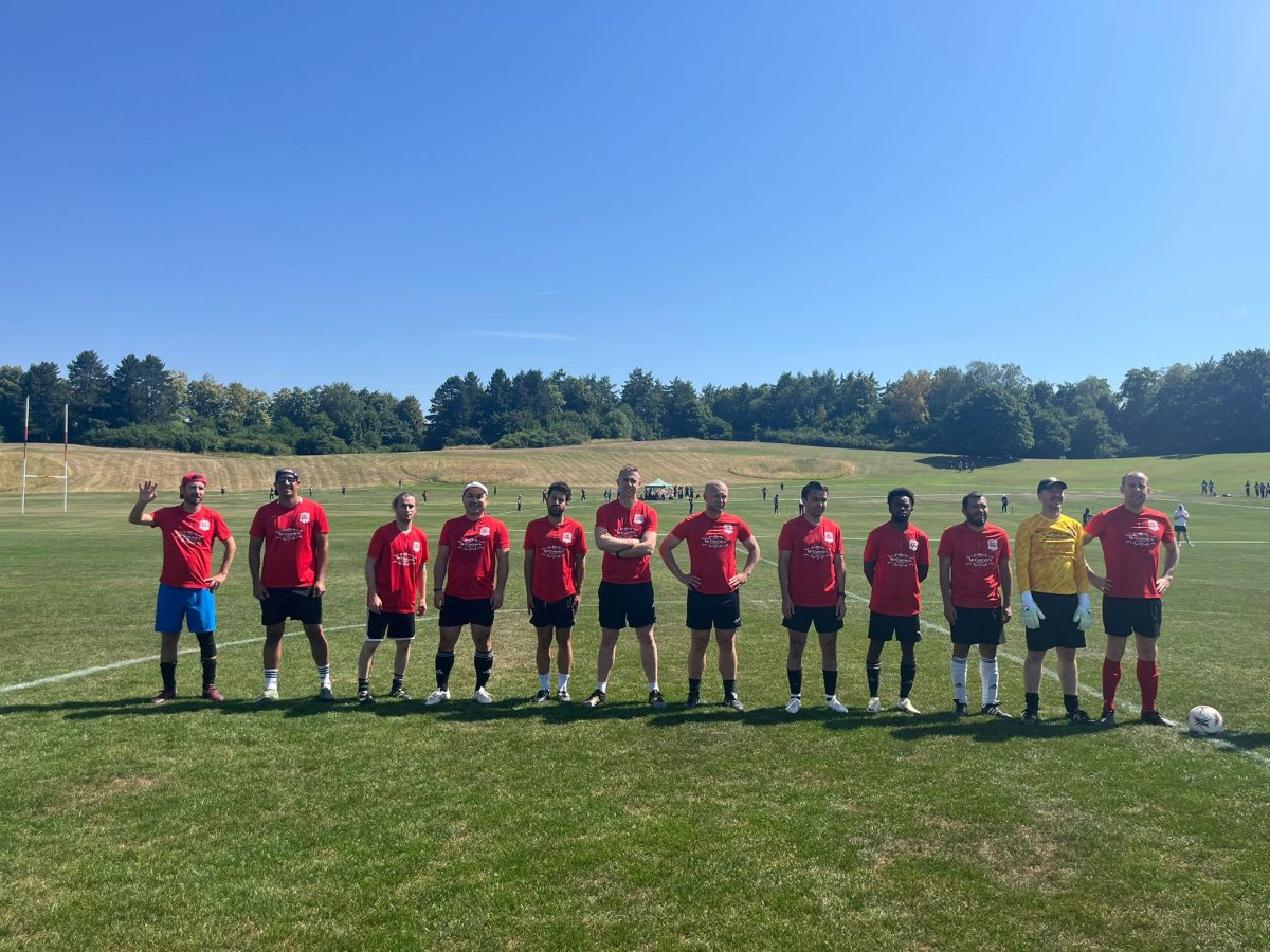 Team focused during the Champion's League anthem